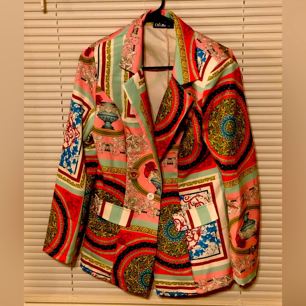 Unique patterned blazer